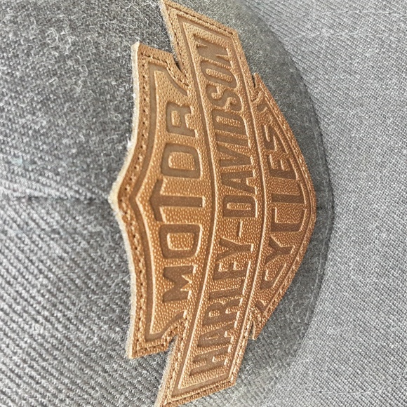 Harley Davidson Cap Hat Wool Acrylic Blend Adjustable Dk Gray - Picture 7 of 7